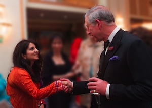 dr sunita verma shaking hands with prince charles