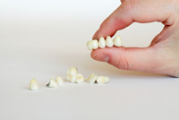 Tooth enamel indicator for radiation exposure